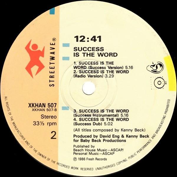 12:41, Just-Ice - Put That Record Back On / Success Is The Word